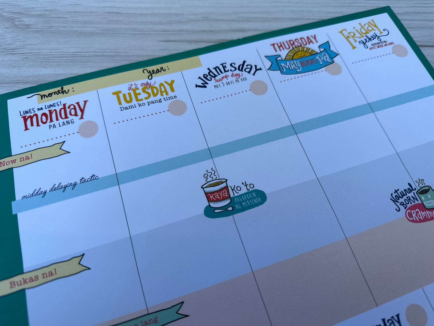 May Bukas Pa Weekly Notepad