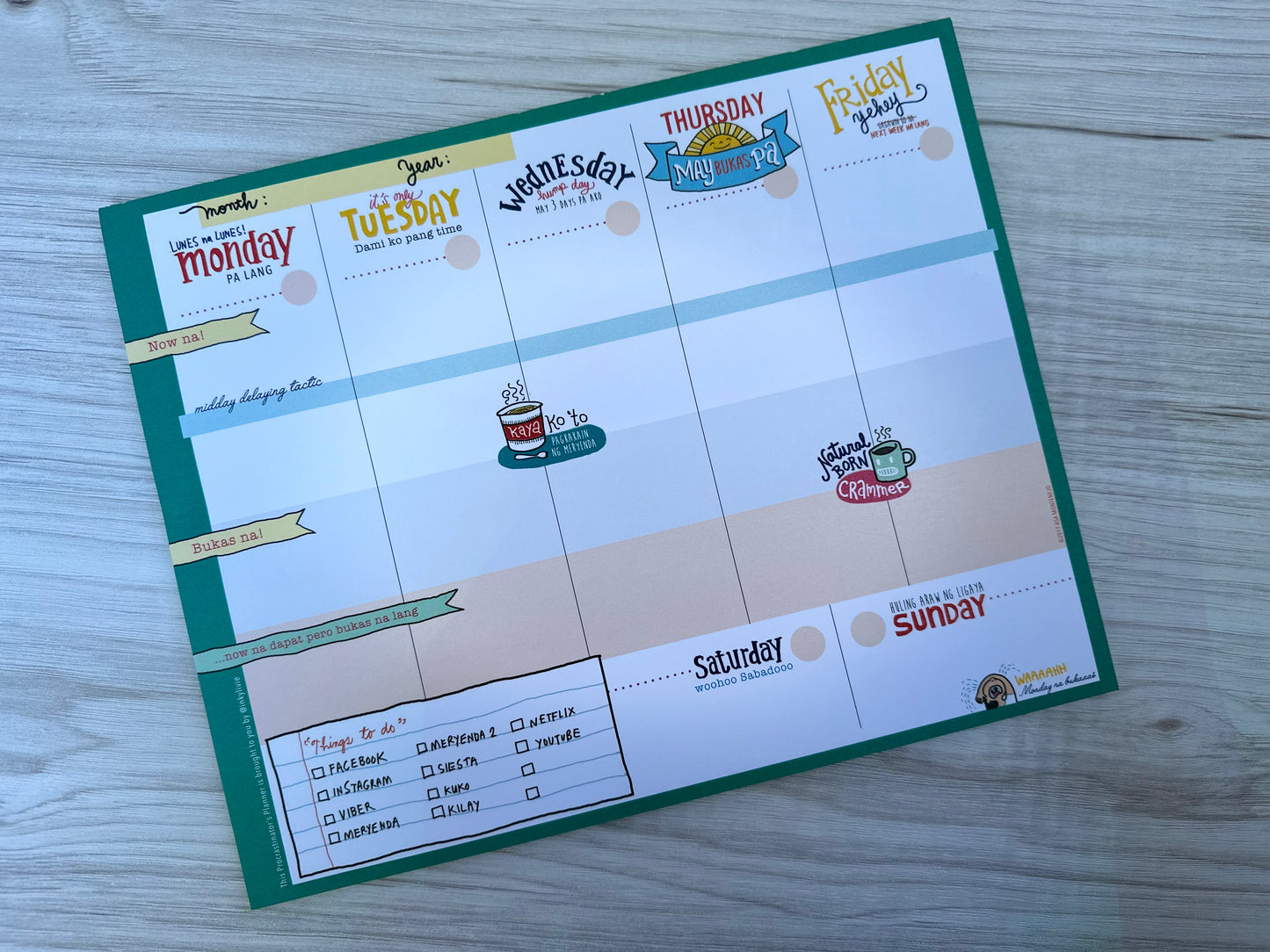 May Bukas Pa Weekly Notepad